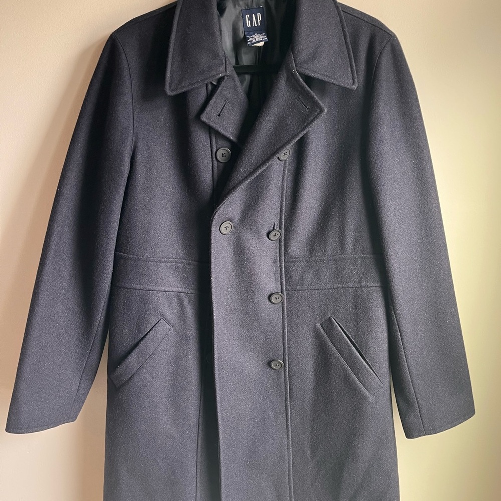 GAP womens navy blue  Double-Breasted Pea Coat size medium